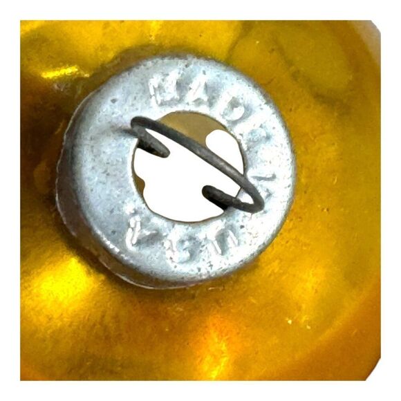 Vintage Made In USA Shiny Brite Glass Christmas Ornaments Set Of 7 Pink Gold - Picture 5 of 16